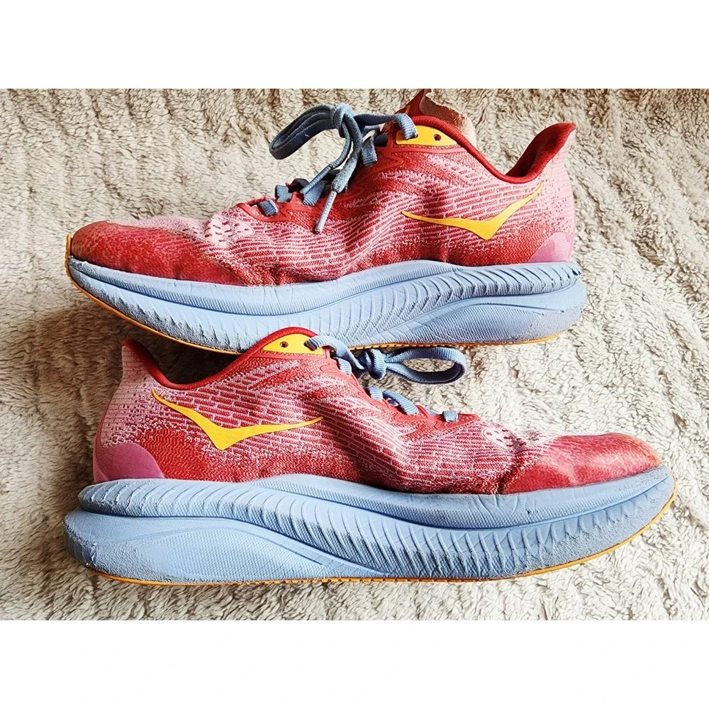 Hoka Mach 6 Youth Running Shoes Peony/Cerise Size 6MD